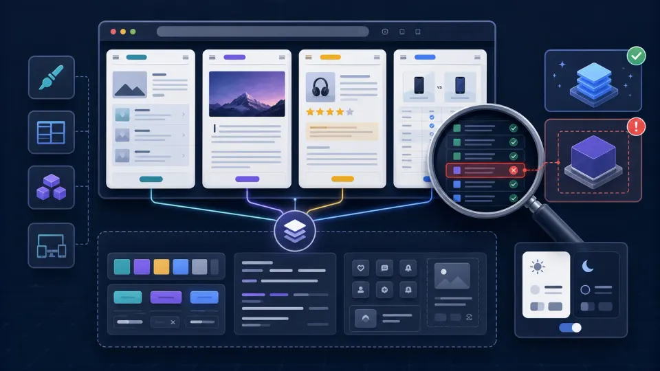 Astro Content Lab site after full Tailwind v4 refactor — clean card layout on Reviews page