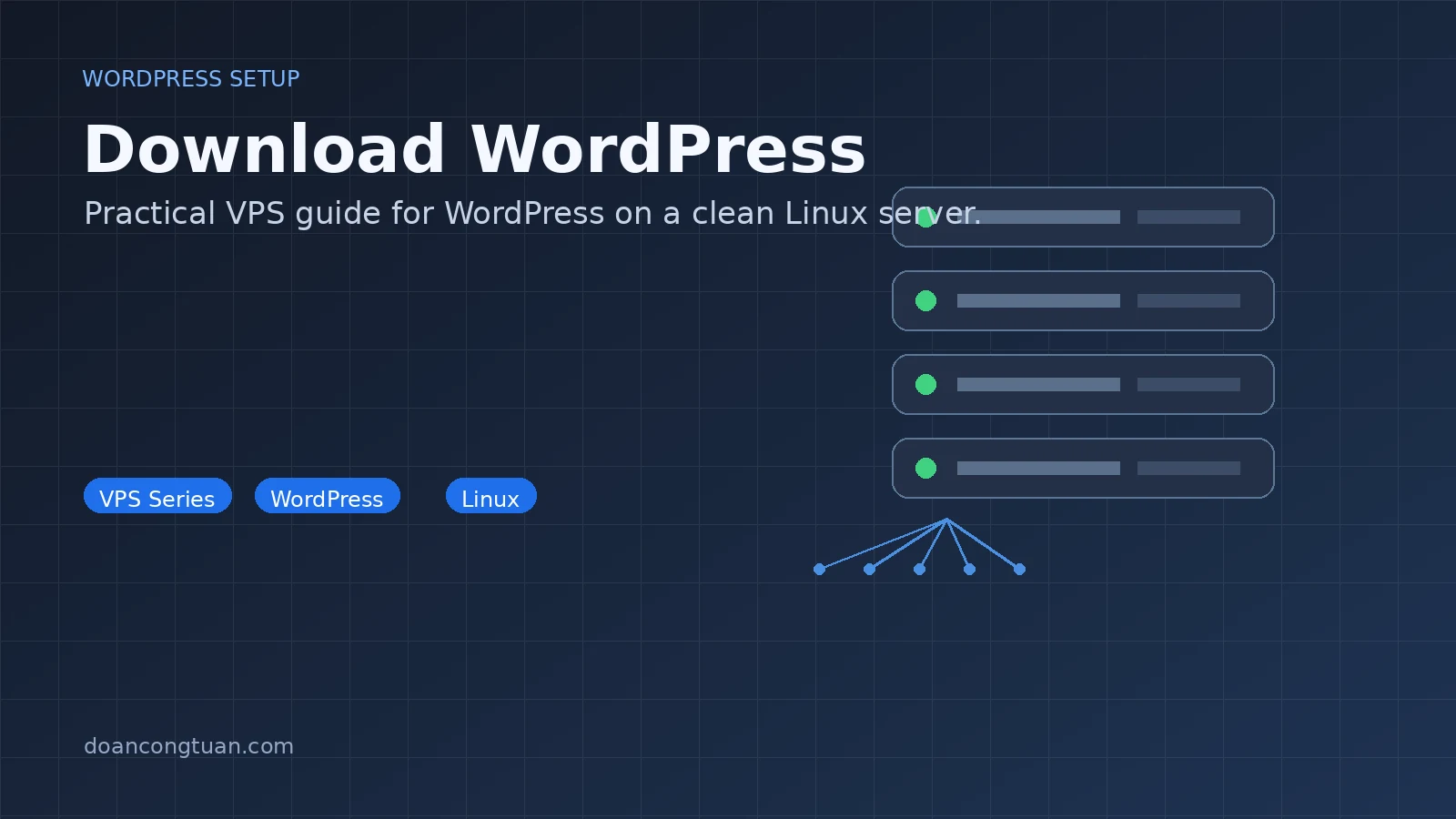 Terminal showing tar extraction output — WordPress files scrolling past