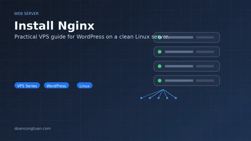 Terminal showing nginx -t output with 'syntax is ok' and 'test is successful' in green