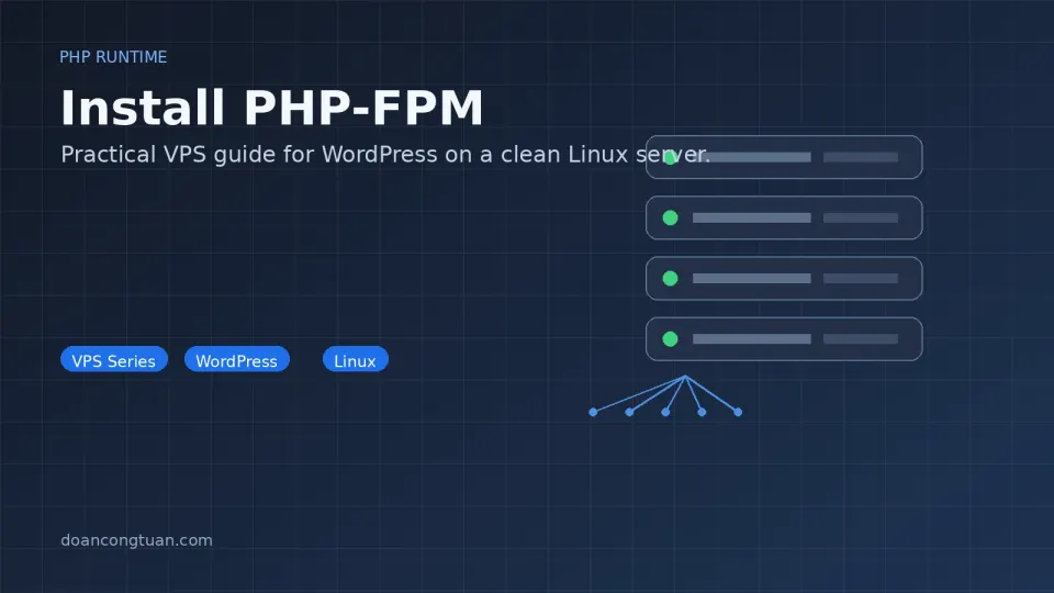 Terminal showing php -v output confirming PHP 8.3 installation from Remi repository