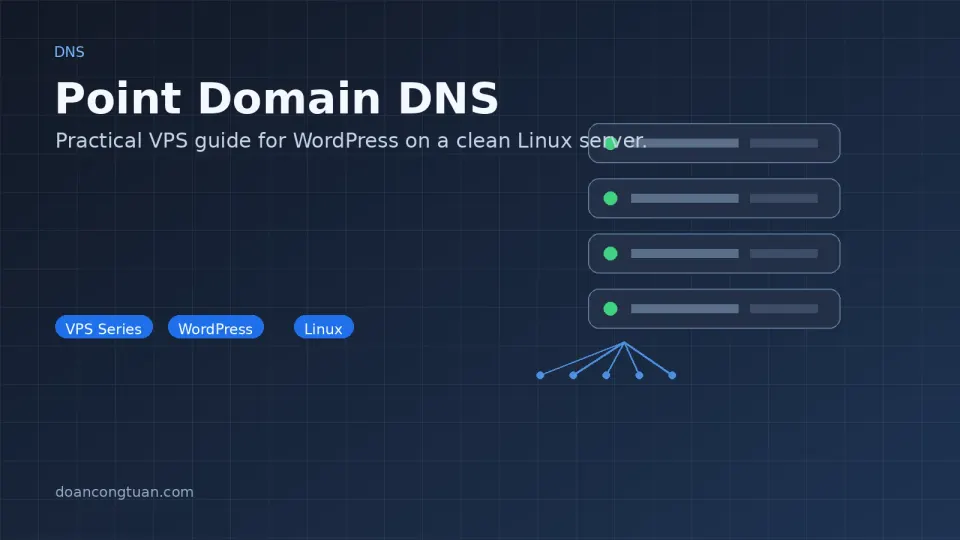 Namecheap DNS management panel showing A record pointing to a Vultr VPS IP address