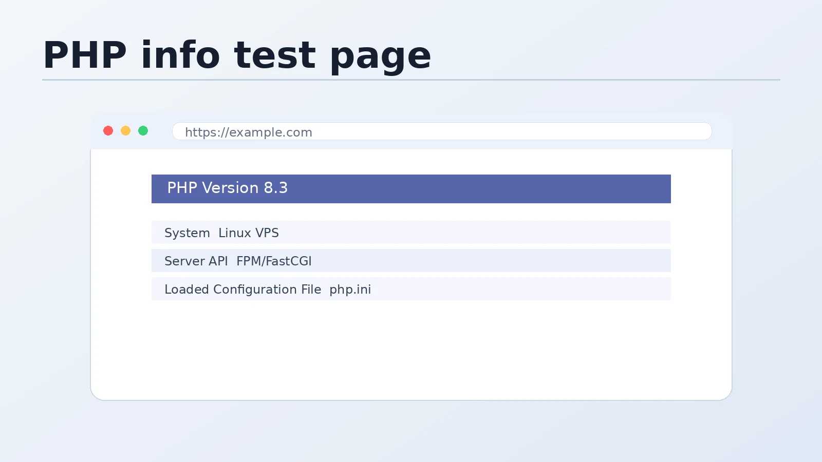 Browser showing PHP info page with PHP 8.3 version, Remi repository, and key extensions listed