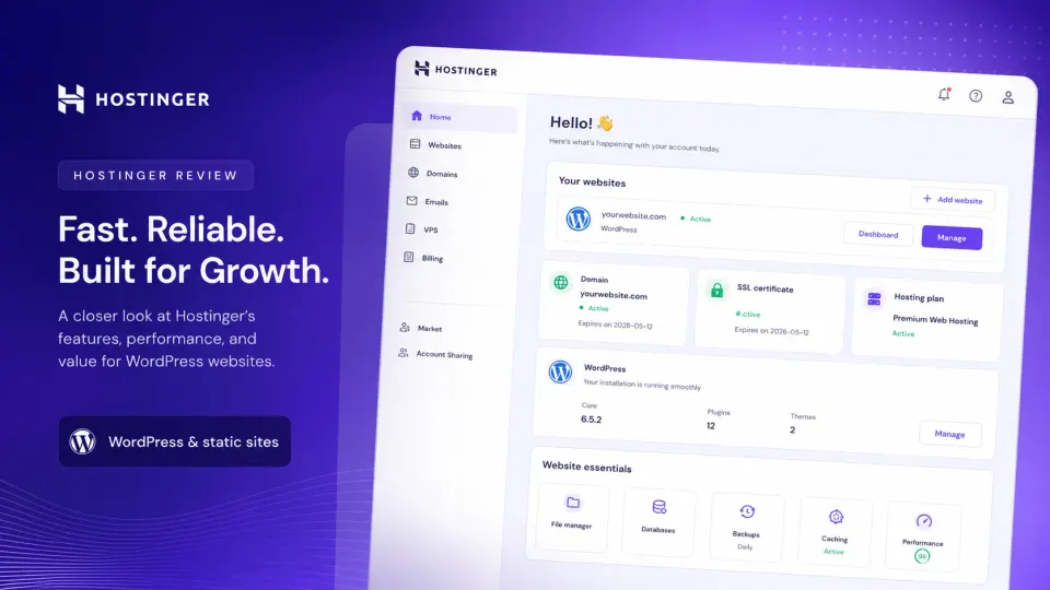 Hostinger Review: Is It Good for WordPress and Static Sites?