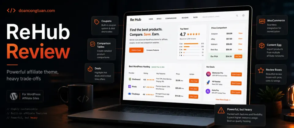 ReHub Review: The Affiliate WordPress Theme I Used for Years (Honest Take)